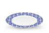 LIVIDUS Talerz obiadowy biały/niebieski - zdjęcie 1