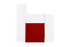 ALORE Regał wiszący w nowoczesnym stylu biały / czerwony biały/biały połysk/czerwony połysk - zdjęcie 1