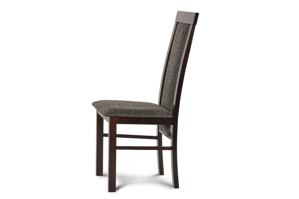 ECTIN Drewniane krzesło wenge tkanina pleciona szara wenge/brązowy - zdjęcie 2