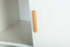FRISK Komoda w stylu skandynawskim biała do salonu biały/dąb naturalny - zdjęcie 8