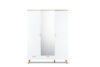 FRISK Biała szafa z lustrem w stylu skandynawskim biały/dąb naturalny - zdjęcie 1