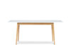 FRISK Biały rozkładany stół w stylu skandynawskim biały/dąb naturalny - zdjęcie 4