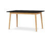 FRISK Czarny rozkładany stół w stylu skandynawskim antracyt/dąb naturalny - zdjęcie 3