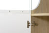 AVERO Podwójna witryna w stylu skandynawskim biała biały matowy/biały połysk/dąb - zdjęcie 6