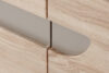 AVERO Komoda z półkami 110 cm w stylu skandynawskim dąb szary dąb/szarobeżowy - zdjęcie 4