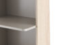 AVERO Regał z półkami w stylu skandynawskim 55 cm dąb szary dąb/szarobeżowy - zdjęcie 4