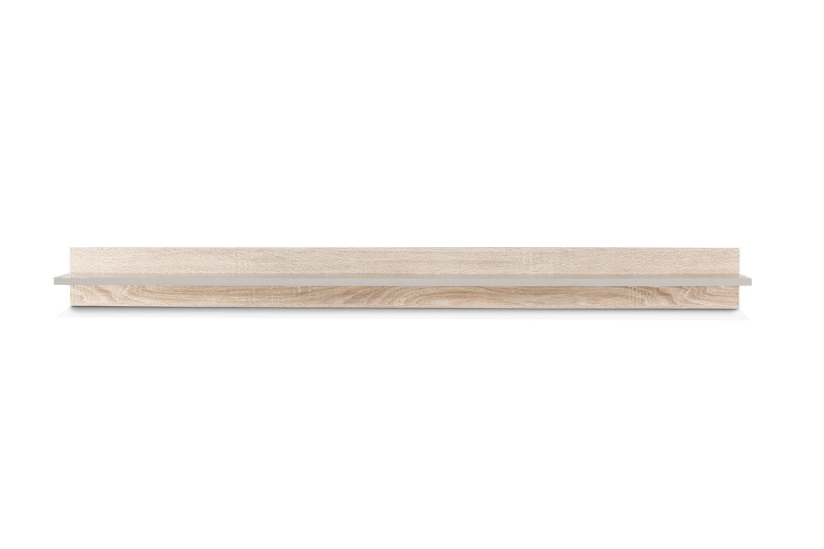 Półka wisząca 165 cm w stylu skandynawskim dąb szary