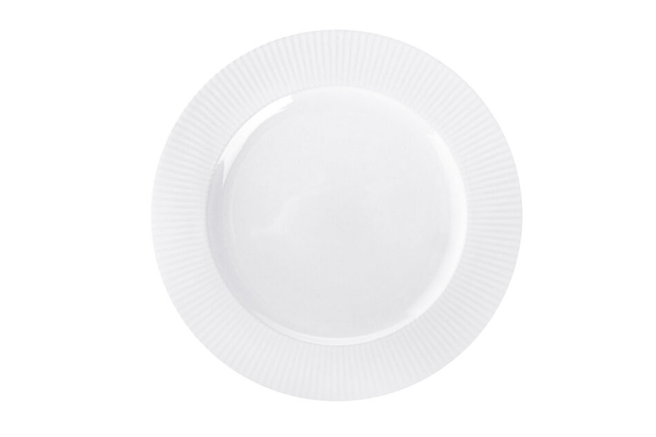 LARIS Talerz obiadowy biały - zdjęcie 4