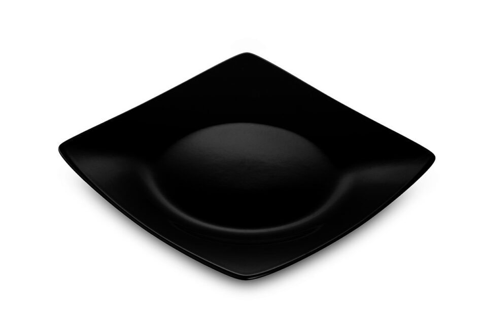 EPIRI Serwis obiadowy kwadratowy 36 elementów elementów czarny dla 12 osób  - zdjęcie 2