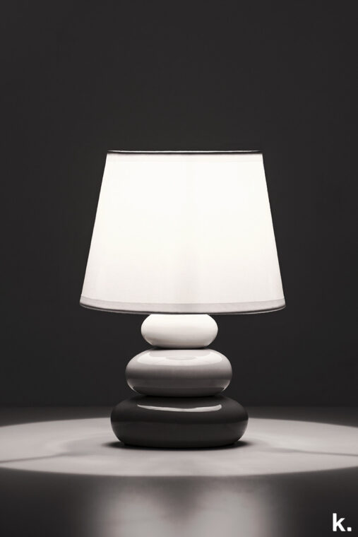 SALU Lampa stołowa szary/biały - zdjęcie 2