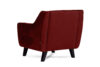 TERSO Skandynawski fotel welurowy czerwony bordowy - zdjęcie 3