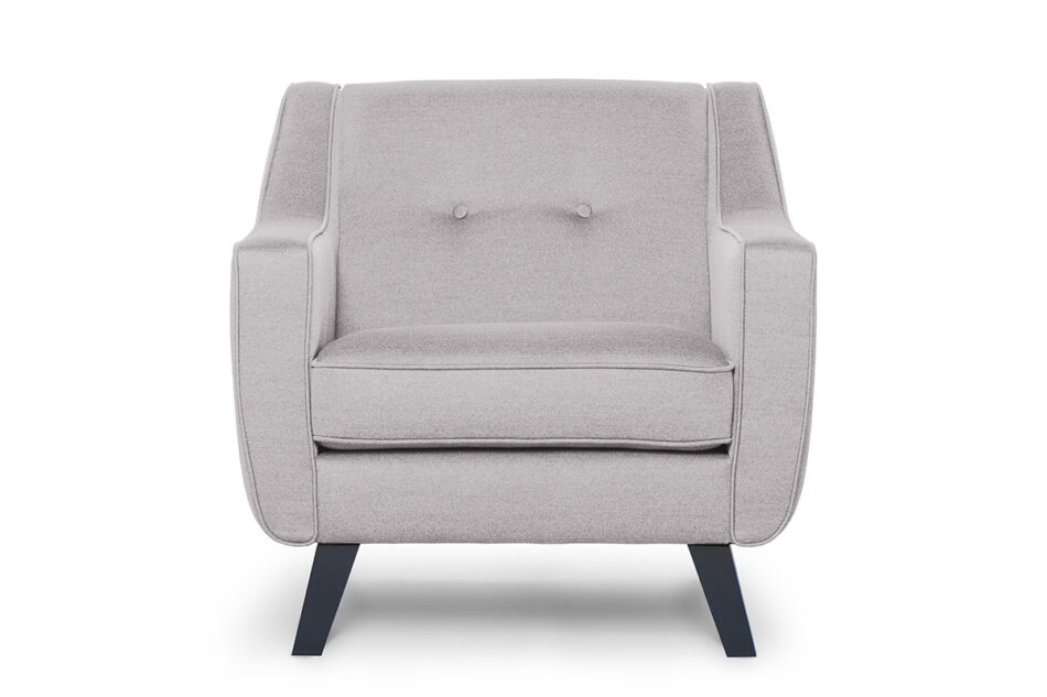 TERSO Skandynawski fotel tkanina plecionka platyna platynowy - zdjęcie 0