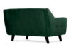 TERSO Skandynawska sofa 2 osobowa welur butelkowa zieleń ciemny zielony - zdjęcie 3
