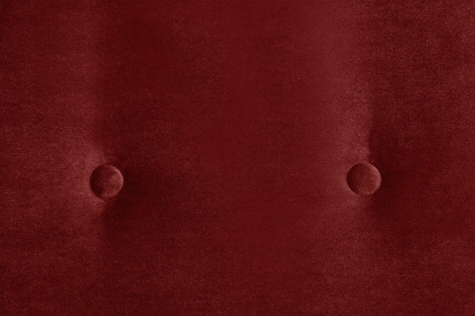 TERSO Skandynawska sofa 2 osobowa welur czerwona bordowy - zdjęcie 4