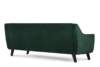 TERSO Skandynawska sofa 3 osobowa welur butelkowa zieleń ciemny zielony - zdjęcie 3