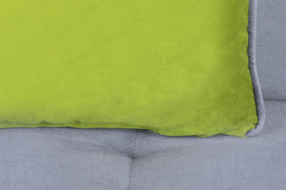 DOZER Kolorowa wersalka z pojemnikiem na pościel szary/zielony - zdjęcie 6