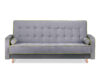 DOZER Kolorowa sofa 3 osobowa z funkcją spania szary/zielony - zdjęcie 1