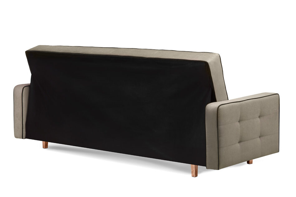 DOZER Beżowa sofa 3 osobowa z funkcją spania beżowy/brązowy - zdjęcie 3