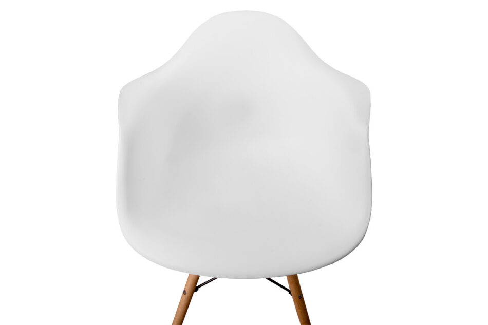NEREA Białe krzesło z podłokietnikami skandynawskie biały - zdjęcie 6