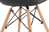 NEREA Welurowe krzesło z podłokietnikami skandynawskie ciemny szary ciemny szary - zdjęcie 7