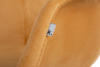 NEREA Żółte welurowe krzesło z podłokietnikami skandynawskie żółty - zdjęcie 7