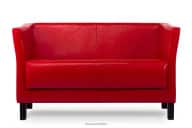 Sofa do poczekalni ekoskóra czerwona