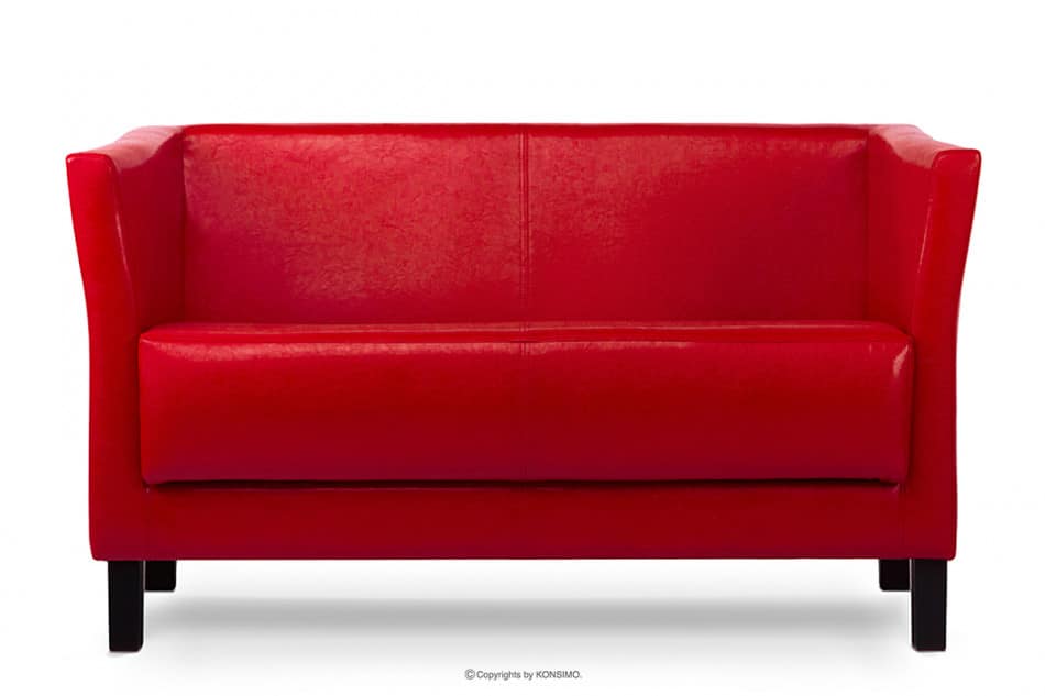 ESPECTO Sofa do poczekalni ekoskóra czerwona czerwony - zdjęcie 0