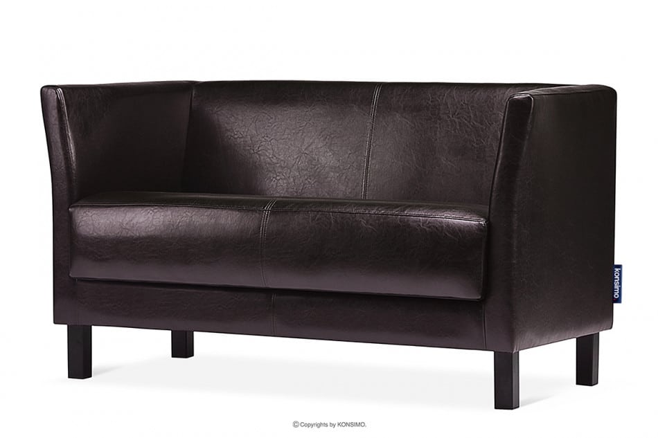 ESPECTO Sofa do poczekalni ekoskóra brązowa ciemny brąz - zdjęcie 2