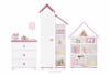 PABIS Zestaw meble dla dziewczynki różowe 4 elementy biały/różowy - zdjęcie 11