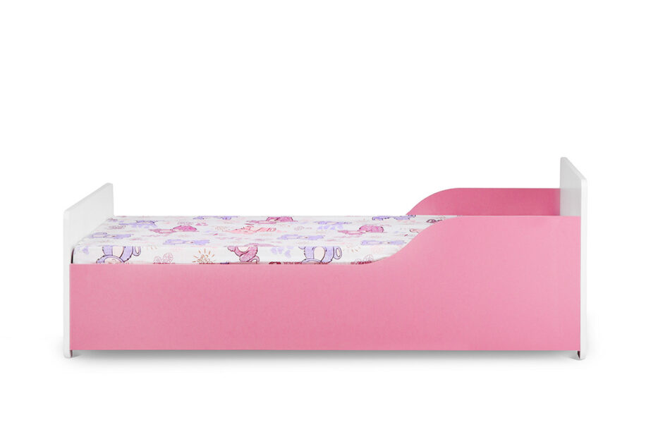 PABIS Łóżko dla dziewczynki różowe biały/różowy - zdjęcie 0