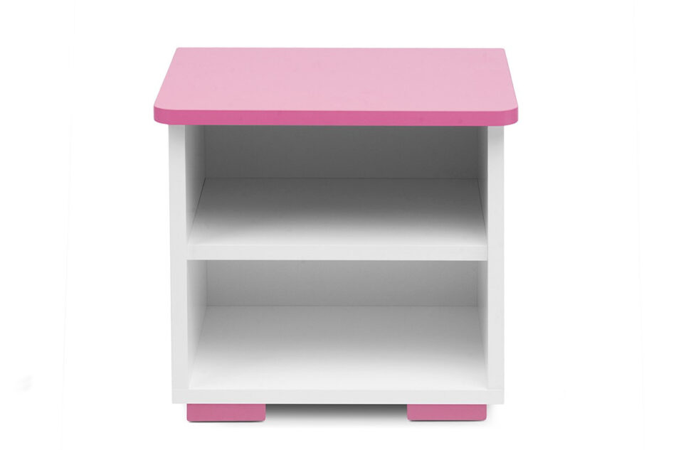PABIS Zestaw meble do pokoju dziewczynki różowe 4 elementy biały/różowy - zdjęcie 3