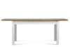 LEMAS Stół rozkładany styl prowansalski biały biały/ciemny dąb - zdjęcie 5