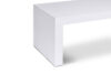 EMPROS Prosty stolik kawowy z półką do pokoju dziennego biały biały połysk - zdjęcie 4
