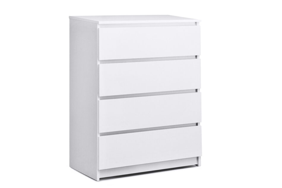 ODIS Pojemna komoda z szufladami 70 cm biała biały - zdjęcie 1