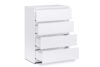 ODIS Pojemna komoda z szufladami 70 cm biała biały - zdjęcie 3