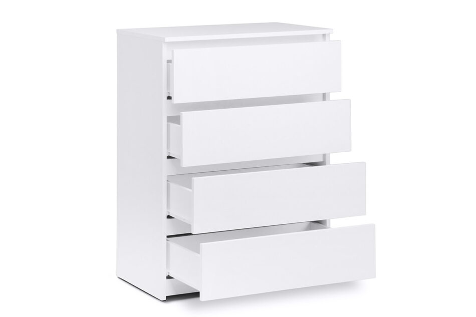ODIS Pojemna komoda z szufladami 70 cm biała biały - zdjęcie 2