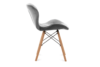 TRIGO Skandynawskie krzesło na drewnianym stelażu jasnoszare jasny szary - zdjęcie 4
