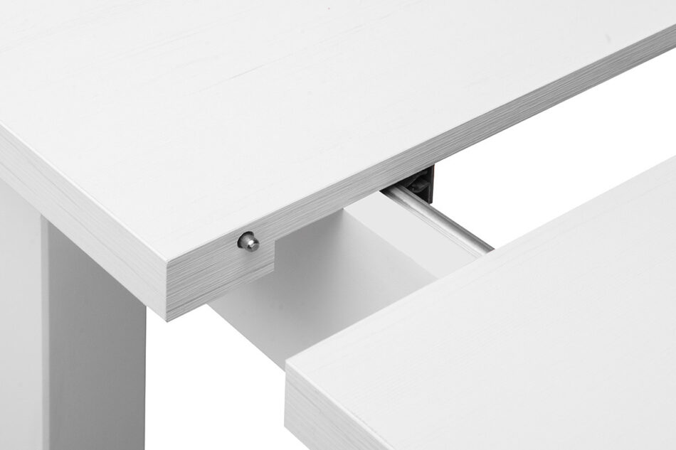 SILVA Rozkładany stół do salonu 120 cm biały biały - zdjęcie 4