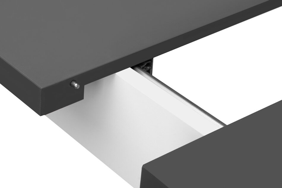 SILVA Rozkładany stół do salonu 120 cm biały / szary biały/szary - zdjęcie 4