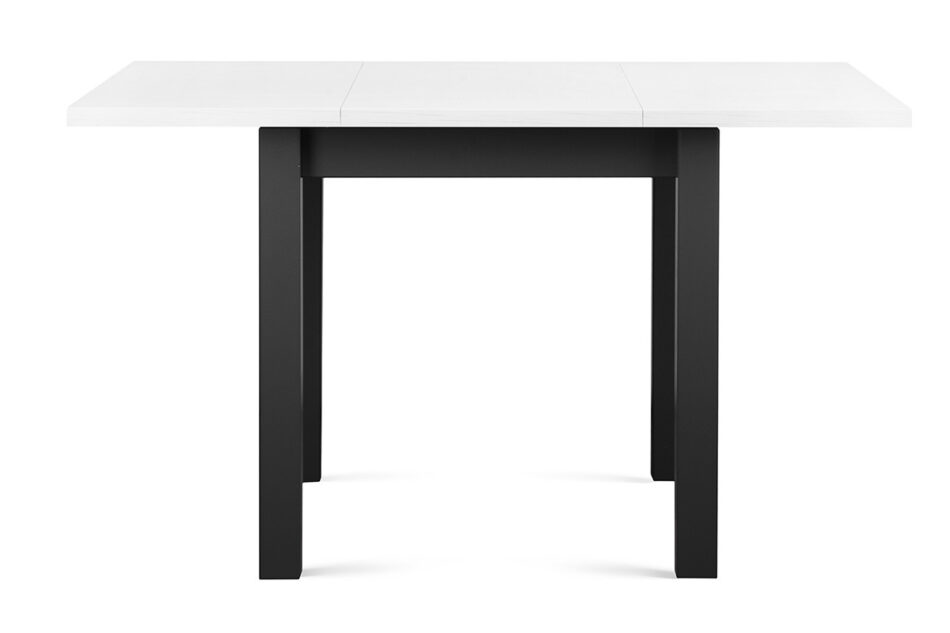 SALUTO Mały rozkładany stół do mieszkania 80 cm szary / biały szary / bialy - zdjęcie 3