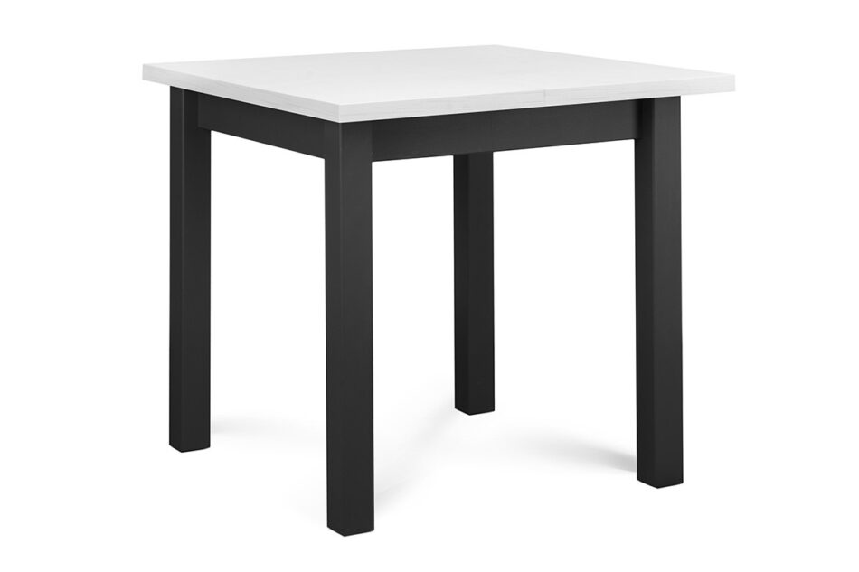 SALUTO Mały rozkładany stół do mieszkania 80 cm szary / biały szary / bialy - zdjęcie 2