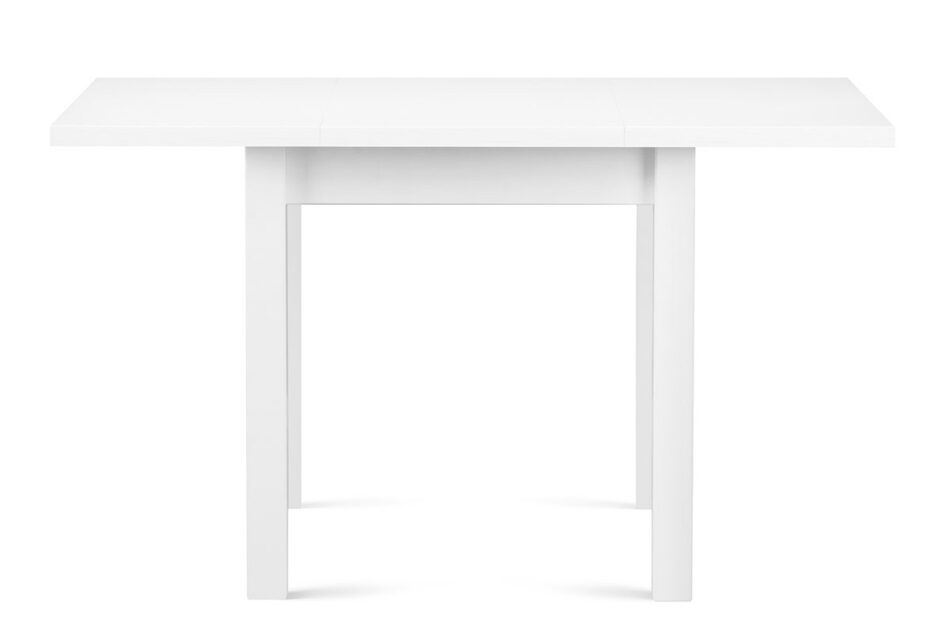 SALUTO Mały rozkładany stół do mieszkania 80 cm biały biały - zdjęcie 4