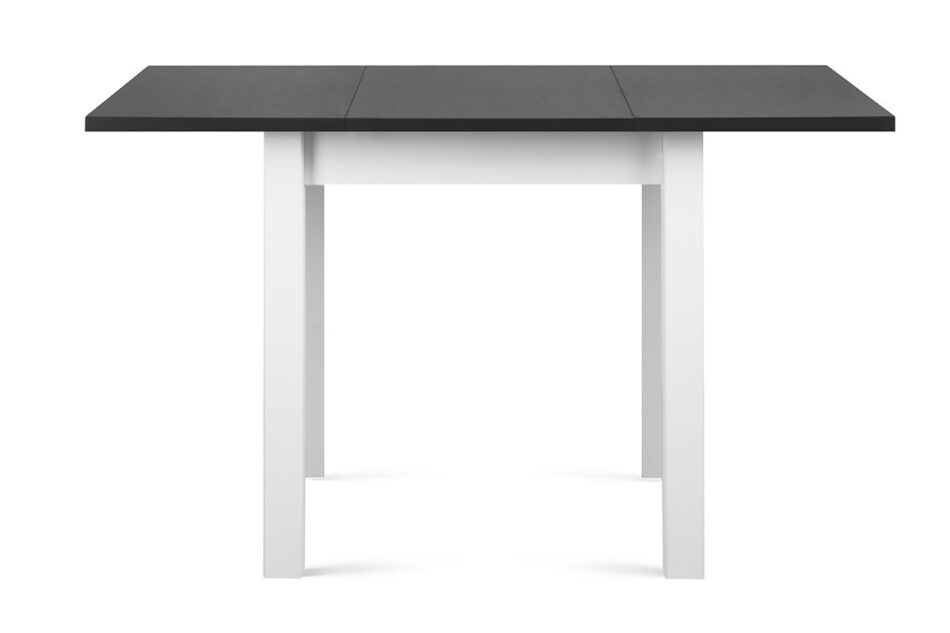 SALUTO Mały rozkładany stół do mieszkania 80 cm biały / szary biały/szary - zdjęcie 3