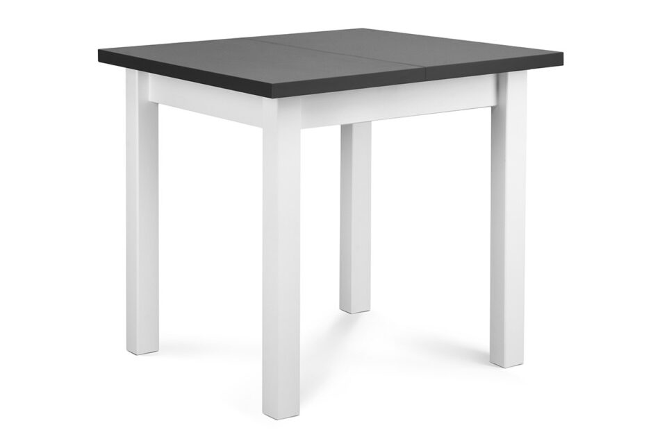 SALUTO Mały rozkładany stół do mieszkania 80 cm biały / szary biały/szary - zdjęcie 2