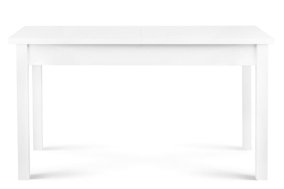 CENARE Rozkładany prosty stół 140 x 80 cm biały biały - zdjęcie 0