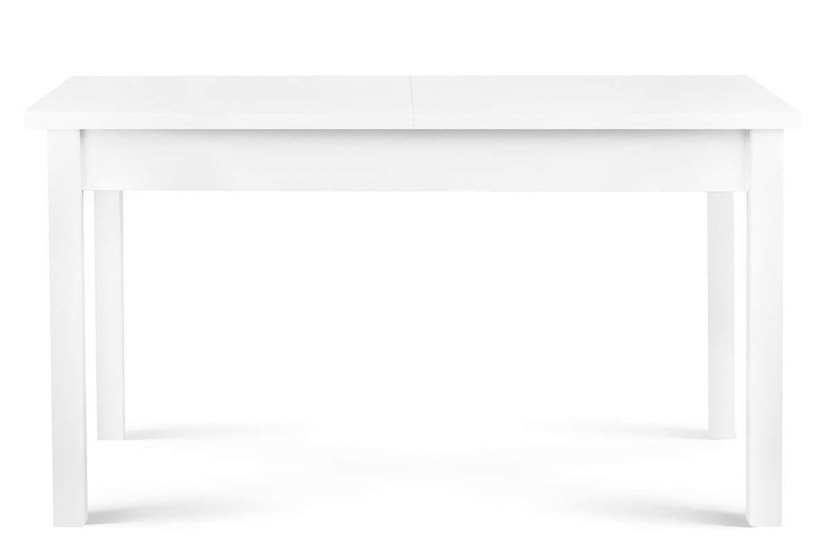 Rozkładany prosty stół 140 x 80 cm biały