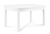 CENARE Rozkładany prosty stół 140 x 80 cm biały biały - zdjęcie 3