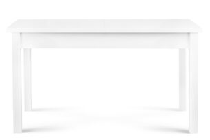 CENARE, https://konsimo.pl/kolekcja/cenare/ Rozkładany prosty stół 160 x 80 cm biały biały - zdjęcie