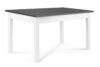 CENARE Rozkładany prosty stół 160 x 80 cm biały / szary biały/szary - zdjęcie 3