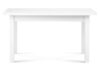 EDERE Rozkładany klasyczny stół 140 x 80 cm biały biały - zdjęcie 1